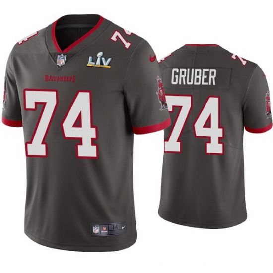Men Paul Gruber Buccaneers Pewter Super Bowl Lv Vapor Limited Jersey Men Paul Gruber Buccaneers Pewter Super Bowl Lv Vapor Limited Jersey