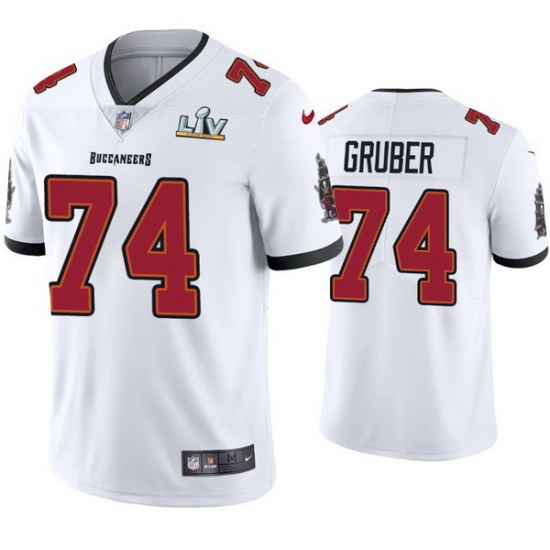Men Paul Gruber Buccaneers White Super Bowl Lv Vapor Limited Jersey Men Paul Gruber Buccaneers White Super Bowl Lv Vapor Limited Jersey