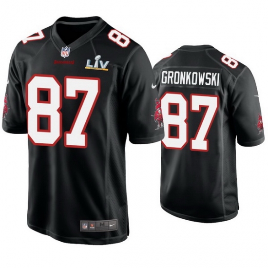 Men Rob Gronkowski Buccaneers Black Super Bowl Lv Game Fashion Jersey Men Rob Gronkowski Buccaneers Black Super Bowl Lv Game Fashion Jersey