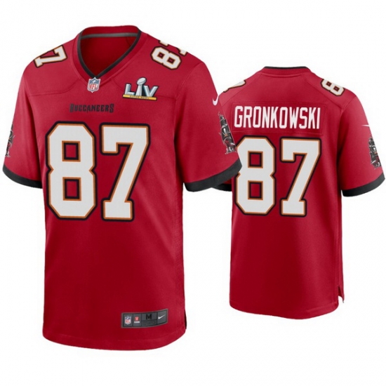 Men Rob Gronkowski Buccaneers Red Super Bowl Lv Game Jersey Men Rob Gronkowski Buccaneers Red Super Bowl Lv Game Jersey