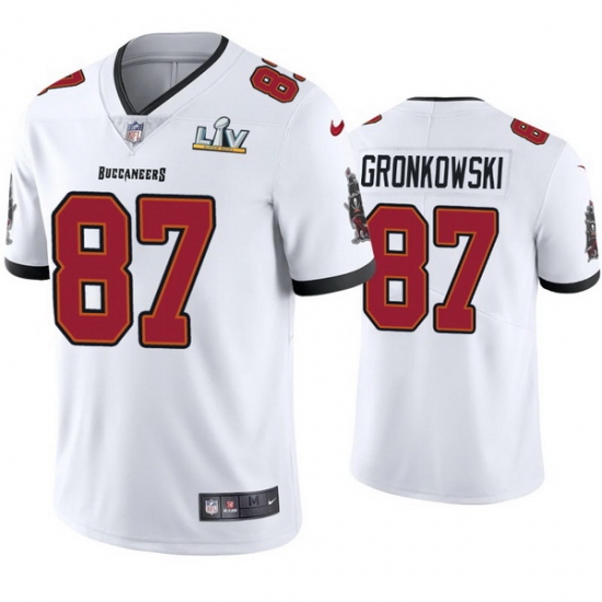 Men Rob Gronkowski Buccaneers White Super Bowl Lv Vapor Limited Jersey Men Rob Gronkowski Buccaneers White Super Bowl Lv Vapor Limited Jersey