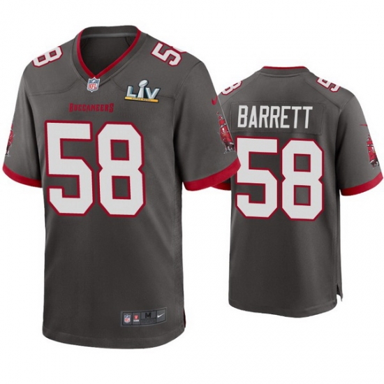 Men Shaquil Barrett Buccaneers Pewter Super Bowl Lv Game Jersey Men Shaquil Barrett Buccaneers Pewter Super Bowl Lv Game Jersey