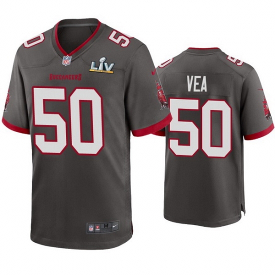Men Vita Vea Buccaneers Pewter Super Bowl Lv Game Jersey Men Vita Vea Buccaneers Pewter Super Bowl Lv Game Jersey