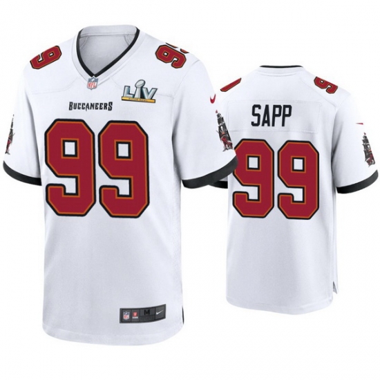 Men Warren Sapp Buccaneers White Super Bowl Lv Game Jersey Men Warren Sapp Buccaneers White Super Bowl Lv Game Jersey