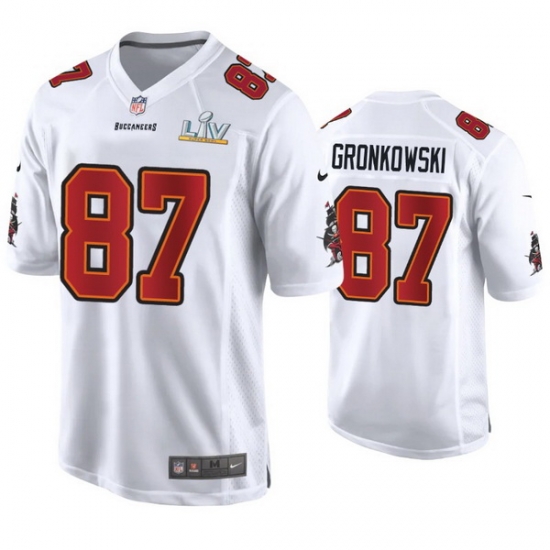 Rob Gronkowski Buccaneers White Super Bowl Lv Game Fashion Jersey Rob Gronkowski Buccaneers White Super Bowl Lv Game Fashion Jersey