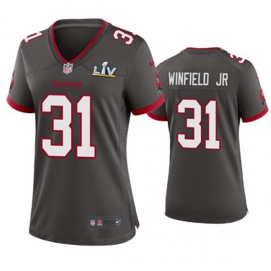 Women Antoine Winfield Jr. Buccaneers Pewter Super Bowl Lv Game Jersey Women Antoine Winfield Jr. Buccaneers Pewter Super Bowl Lv Game Jersey