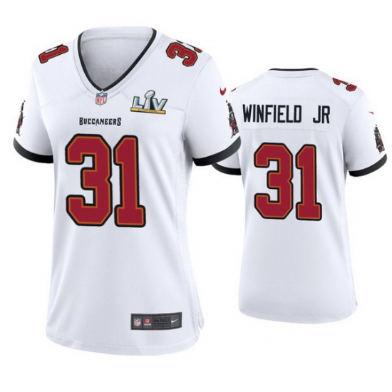 Women Antoine Winfield Jr. Buccaneers White Super Bowl Lv Game Jersey Women Antoine Winfield Jr. Buccaneers White Super Bowl Lv Game Jersey