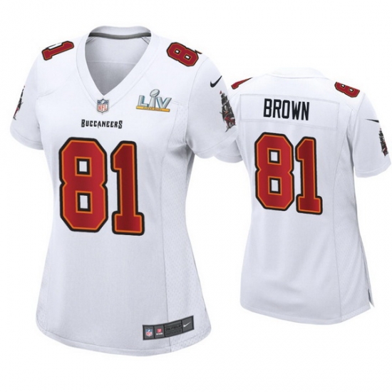 Women Antonio Brown Buccaneers White Super Bowl Lv Game Fashion Jersey Women Antonio Brown Buccaneers White Super Bowl Lv Game Fashion Jersey
