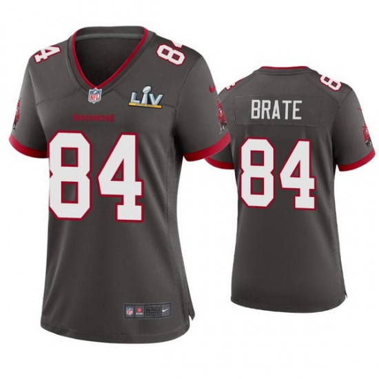 Women Cameron Brate Buccaneers Pewter Super Bowl Lv Game Jersey Women Cameron Brate Buccaneers Pewter Super Bowl Lv Game Jersey