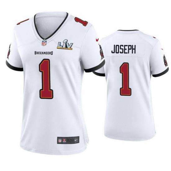 Women Greg Joseph Buccaneers White Super Bowl Lv Game Jersey Women Greg Joseph Buccaneers White Super Bowl Lv Game Jersey