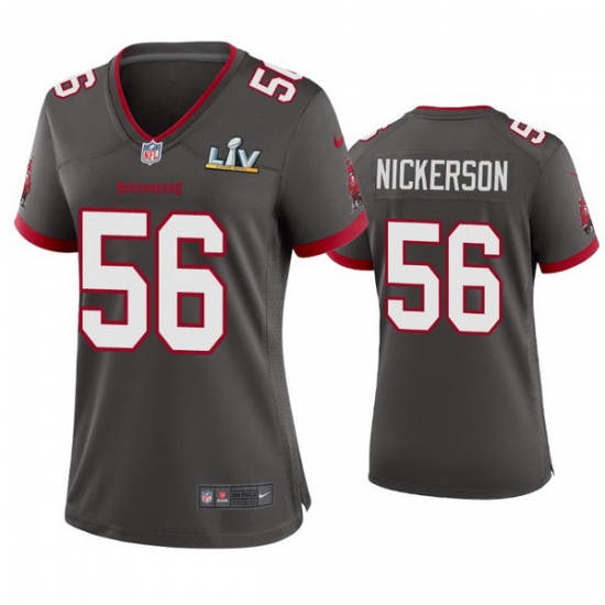 Women Hardy Nickerson Buccaneers Pewter Super Bowl Lv Game Jersey Women Hardy Nickerson Buccaneers Pewter Super Bowl Lv Game Jersey
