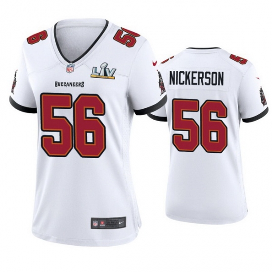 Women Hardy Nickerson Buccaneers White Super Bowl Lv Game Jersey Women Hardy Nickerson Buccaneers White Super Bowl Lv Game Jersey