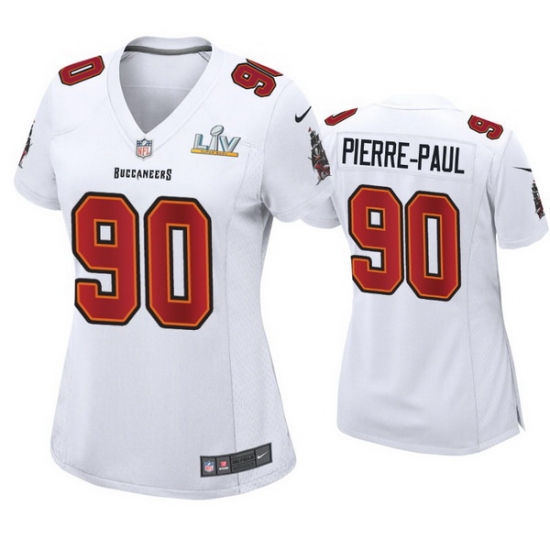 Women Jason Pierre Paul Buccaneers White Super Bowl Lv Game Fashion Jersey Women Jason Pierre Paul Buccaneers White Super Bowl Lv Game Fashion Jersey