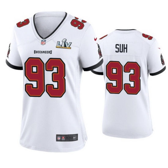 Women Ndamukong Suh Buccaneers White Super Bowl Lv Game Jersey Women Ndamukong Suh Buccaneers White Super Bowl Lv Game Jersey