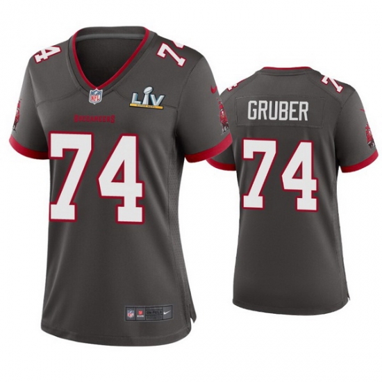 Women Paul Gruber Buccaneers Pewter Super Bowl Lv Game Jersey Women Paul Gruber Buccaneers Pewter Super Bowl Lv Game Jersey