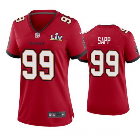 Women Warren Sapp Buccaneers Red Super Bowl Lv Game Jersey Women Warren Sapp Buccaneers Red Super Bowl Lv Game Jersey
