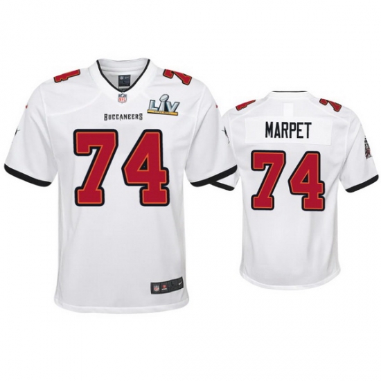 Youth Ali Marpet Buccaneers White Super Bowl Lv Game Jersey Youth Ali Marpet Buccaneers White Super Bowl Lv Game Jersey