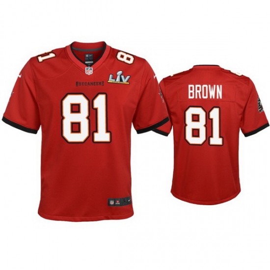 Youth Antonio Brown Buccaneers Red Super Bowl Lv Game Jersey Youth Antonio Brown Buccaneers Red Super Bowl Lv Game Jersey