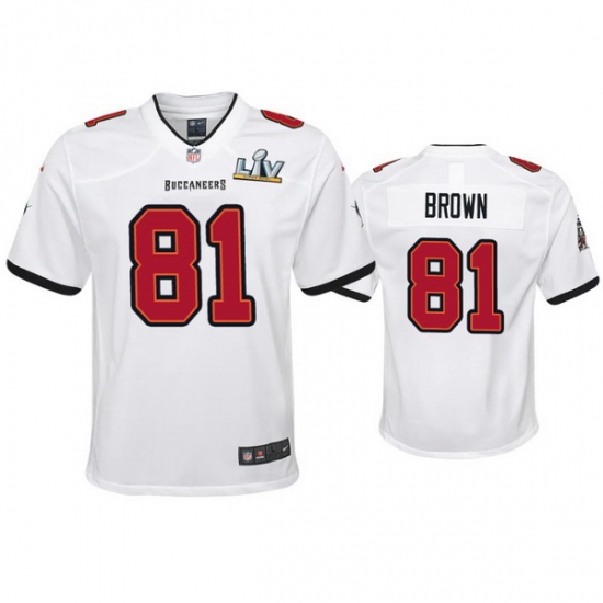 Youth Antonio Brown Buccaneers White Super Bowl Lv Game Jersey Youth Antonio Brown Buccaneers White Super Bowl Lv Game Jersey