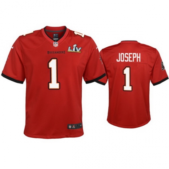 Youth Greg Joseph Buccaneers Red Super Bowl Lv Game Jersey Youth Greg Joseph Buccaneers Red Super Bowl Lv Game Jersey