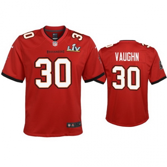 Youth Ke'Shawn Vaughn Buccaneers Red Super Bowl Lv Game Jersey Youth Ke'Shawn Vaughn Buccaneers Red Super Bowl Lv Game Jersey