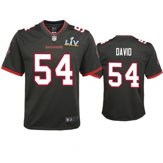 Youth Lavonte David Buccaneers Pewter Super Bowl Lv Game Jersey Youth Lavonte David Buccaneers Pewter Super Bowl Lv Game Jersey
