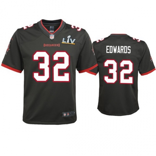 Youth Mike Edwards Buccaneers Pewter Super Bowl Lv Game Jersey Youth Mike Edwards Buccaneers Pewter Super Bowl Lv Game Jersey