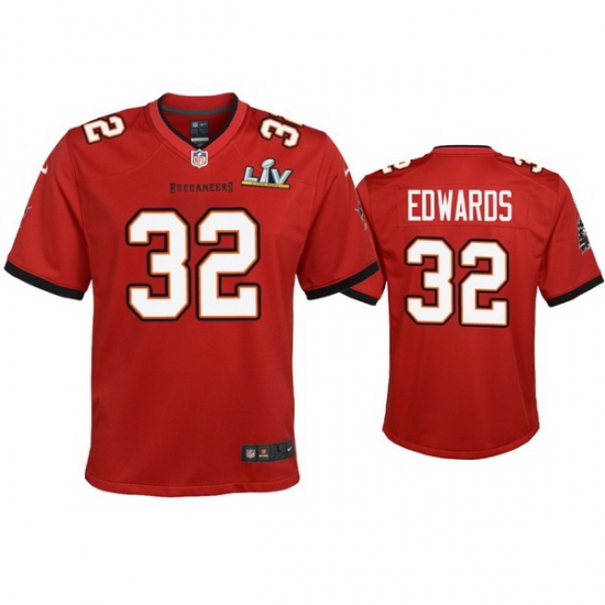 Youth Mike Edwards Buccaneers Red Super Bowl Lv Game Jersey Youth Mike Edwards Buccaneers Red Super Bowl Lv Game Jersey
