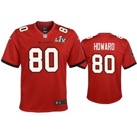 Youth O.J. Howard Buccaneers Red Super Bowl Lv Game Jersey Youth O.J. Howard Buccaneers Red Super Bowl Lv Game Jersey