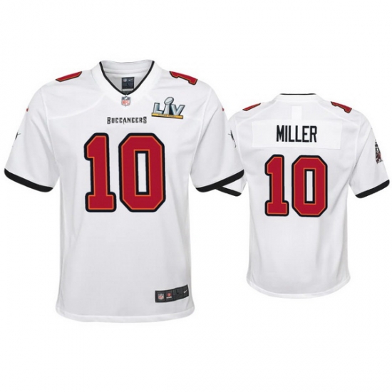 Youth Scotty Miller Buccaneers White Super Bowl Lv Game Jersey Youth Scotty Miller Buccaneers White Super Bowl Lv Game Jersey