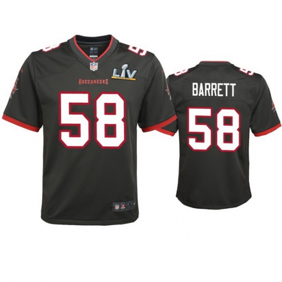 Youth Shaquil Barrett Buccaneers Pewter Super Bowl Lv Game Jersey Youth Shaquil Barrett Buccaneers Pewter Super Bowl Lv Game Jersey
