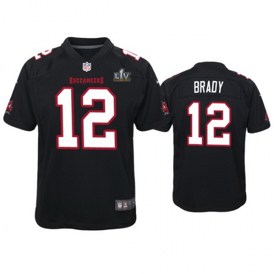 Youth Tom Brady Buccaneers Black Super Bowl Lv Game Fashion Jersey Youth Tom Brady Buccaneers Black Super Bowl Lv Game Fashion Jersey
