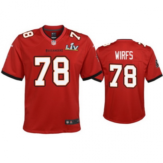 Youth Tristan Wirfs Buccaneers Red Super Bowl Lv Game Jersey Youth Tristan Wirfs Buccaneers Red Super Bowl Lv Game Jersey