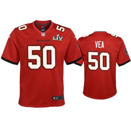 Youth Vita Vea Buccaneers Red Super Bowl Lv Game Jersey Youth Vita Vea Buccaneers Red Super Bowl Lv Game Jersey