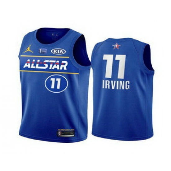 Men 2021 All Star 11 Kyrie Irving Blue Eastern Conference Stitched NBA Jersey Men 2021 All Star 11 Kyrie Irving Blue Eastern Conference Stitched NBA Jersey