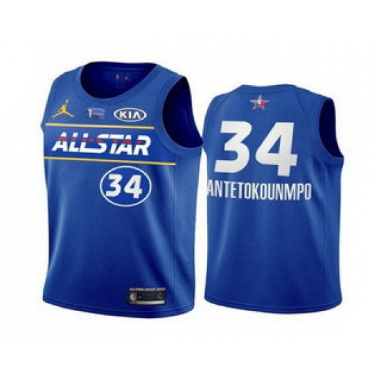 Men 2021 All Star 34 Giannis Antetokounmpo Blue Eastern Conference Stitched NBA Jersey Men 2021 All Star 34 Giannis Antetokounmpo Blue Eastern Conference Stitched NBA Jersey