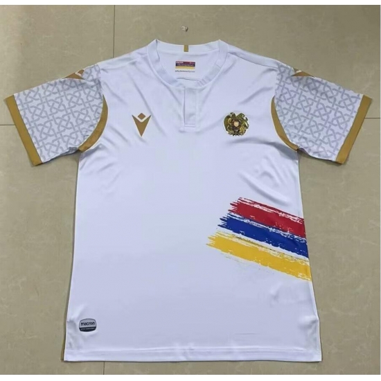Armenia 2024 Soccer Jersey White Armenia 2024 Soccer Jersey White