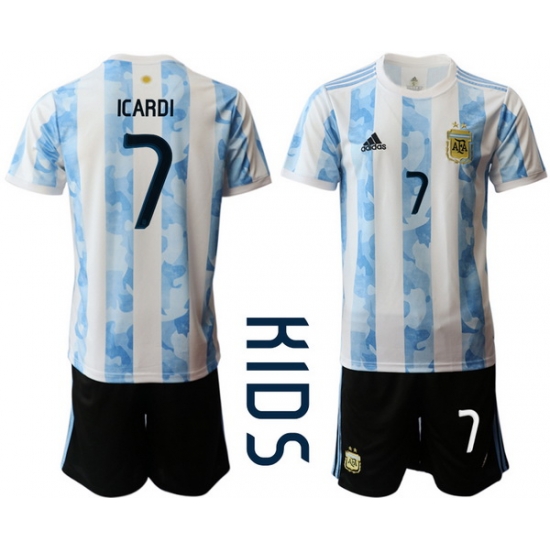Kids Argentina Short Soccer Jerseys 025 Kids Argentina Short Soccer Jerseys 025