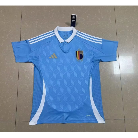 Belgium 2024 Soccer Jersey Away Blue Belgium 2024 Soccer Jersey Away Blue
