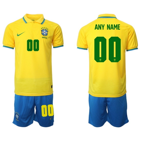 Men FIFA 2022 Brazil Soccer Jersey Customized 067 Men FIFA 2022 Brazil Soccer Jersey Customized 067