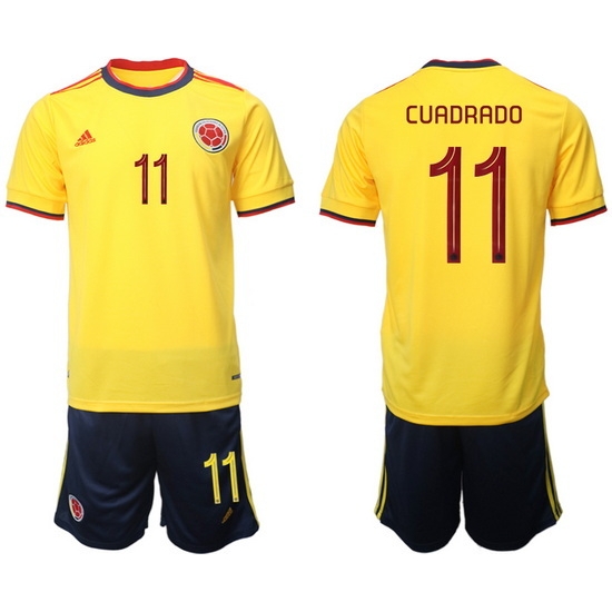 Colombia 2022 World Cup Soccer Jersey #11 CUADRADO Colombia 2022 World Cup Soccer Jersey #11 CUADRADO