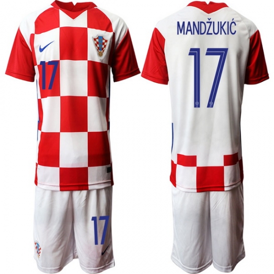 Mens Croatia Short Soccer Jerseys 018 Mens Croatia Short Soccer Jerseys 018
