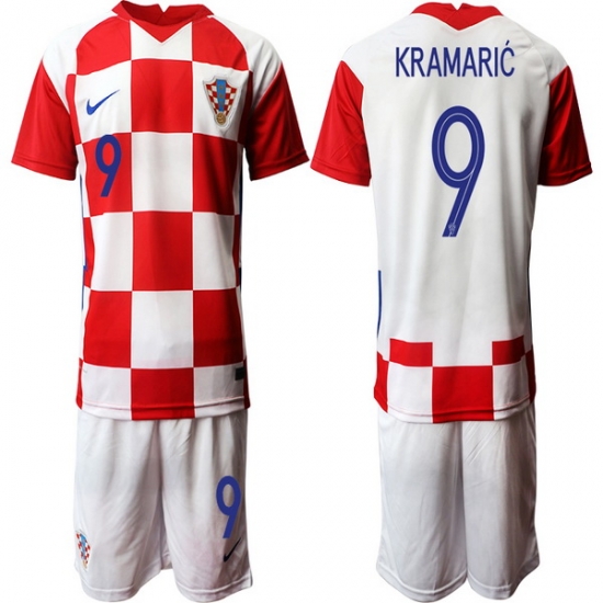 Mens Croatia Short Soccer Jerseys 020 Mens Croatia Short Soccer Jerseys 020