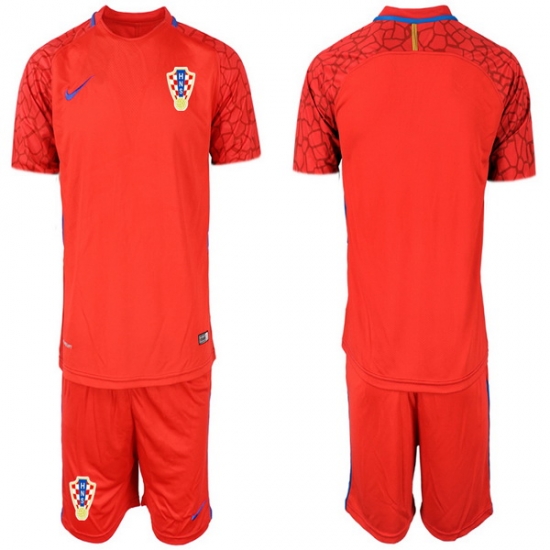 Mens Croatia Short Soccer Jerseys 030 Mens Croatia Short Soccer Jerseys 030