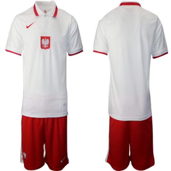Mens Poland Short Soccer Jerseys 002 Mens Poland Short Soccer Jerseys 002