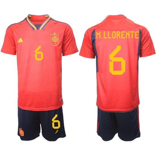 Men FIFA 2022 Spain Soccer Jersey 017 Men FIFA 2022 Spain Soccer Jersey 017