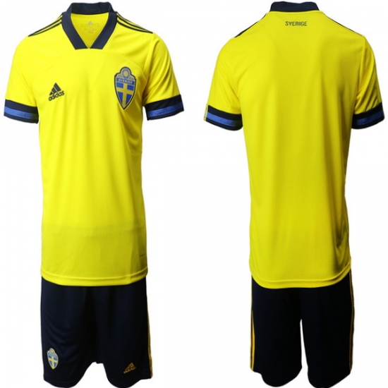 Mens Sweden Short Soccer Jerseys 003 Mens Sweden Short Soccer Jerseys 003