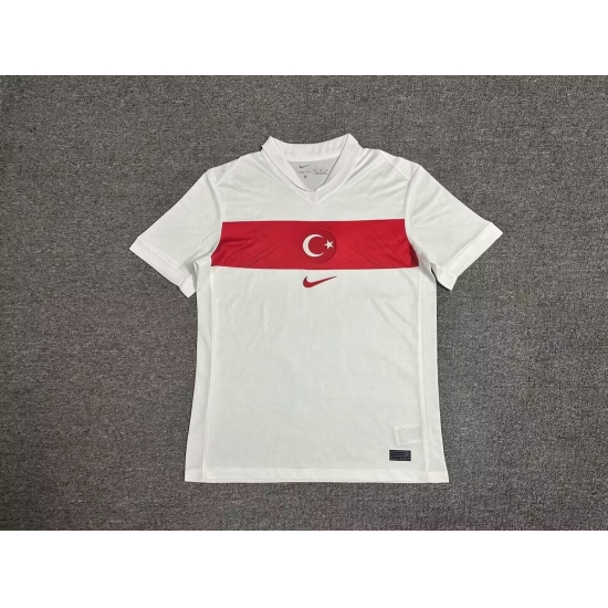 Turkey White 2024 Soccer Jersey Turkey White 2024 Soccer Jersey