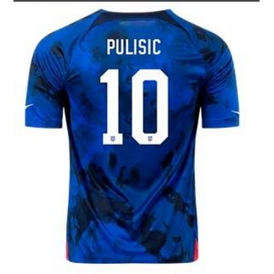 Men US 2022 FIFA Soccer Christian Pulisic Jersey Blue 003 Men US 2022 FIFA Soccer Christian Pulisic Jersey Blue 003