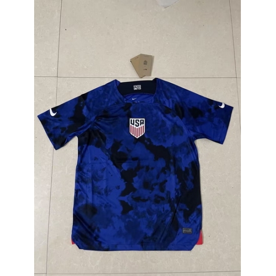 Men US 2022 FIFA Soccer Jersey Blue 005 Men US 2022 FIFA Soccer Jersey Blue 005